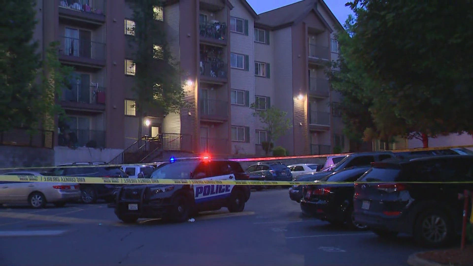 BREAKING: Bystander shot at apartment complex in Skyway | king5.com