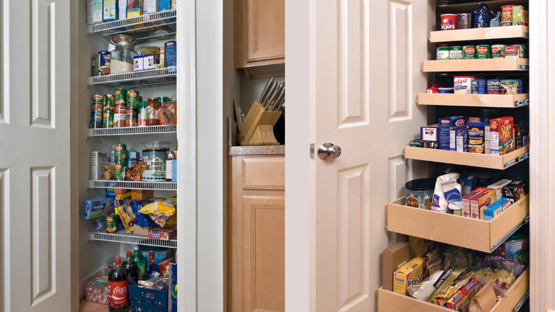 Turn inefficient kitchen storage areas into organized spaces with Glide-Out shelves. Sponsored by ShelfGenie.