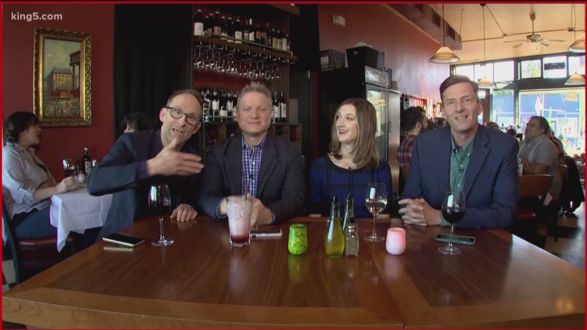 Michael, Jim, Saint and Ellen host from That's Amore in Mt. Baker. FEATURING the story behind That's Amore, Unreal Estate: Hunts Point Mansion, the Critics Choice Awards , Mandustrial salon in Tacoma, the 2019 Color of the Year: Living Coral, Concully Outhouse Races, That's a Thing: Moon Selfies, Tacoma Art Museum opens new Benaroya Wing.