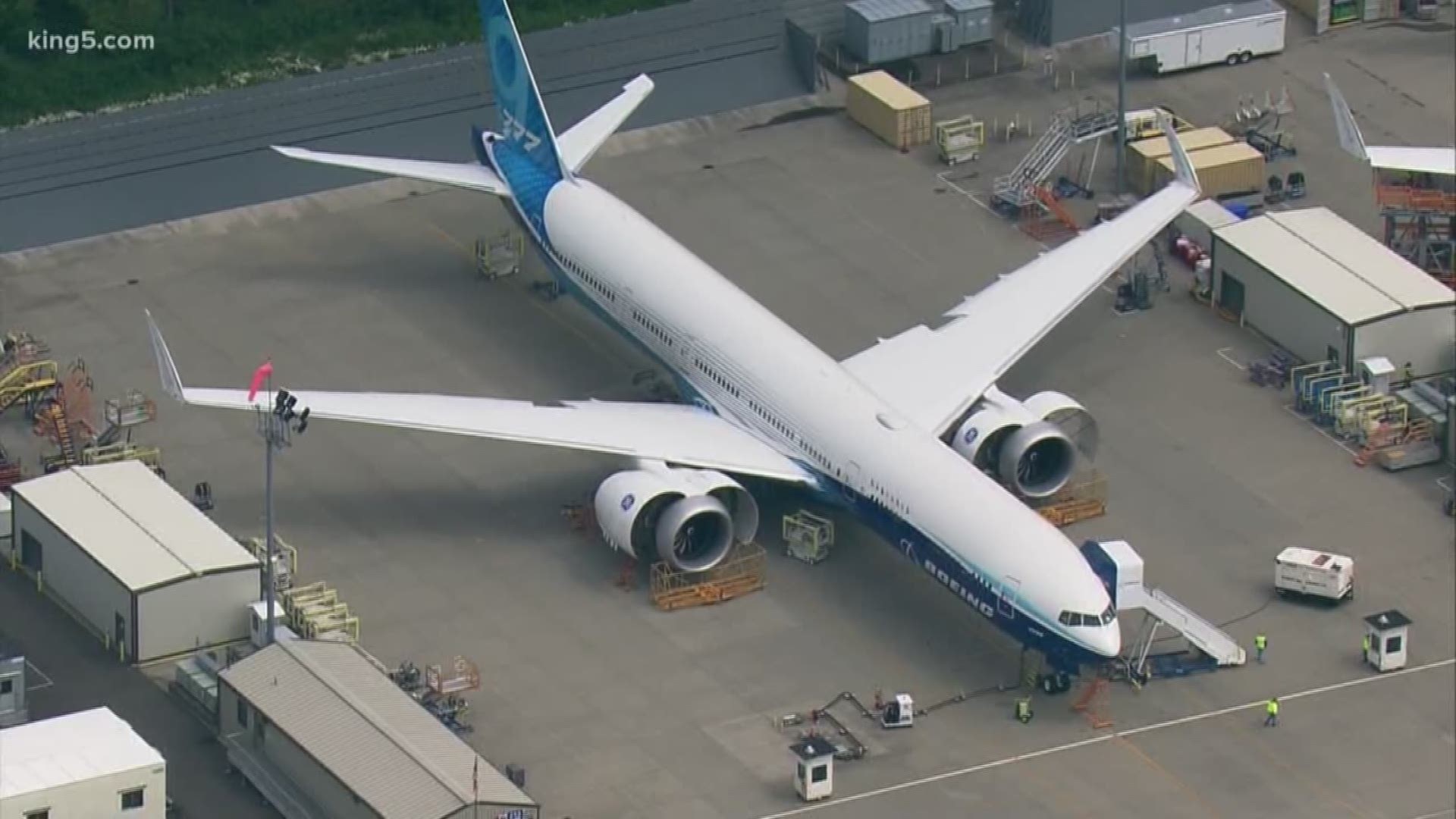 This year Boeing rolled out it's newest jewel, the 777X.  But few outside of the company noticed.  KING 5's Glenn Farley explains what's happening.