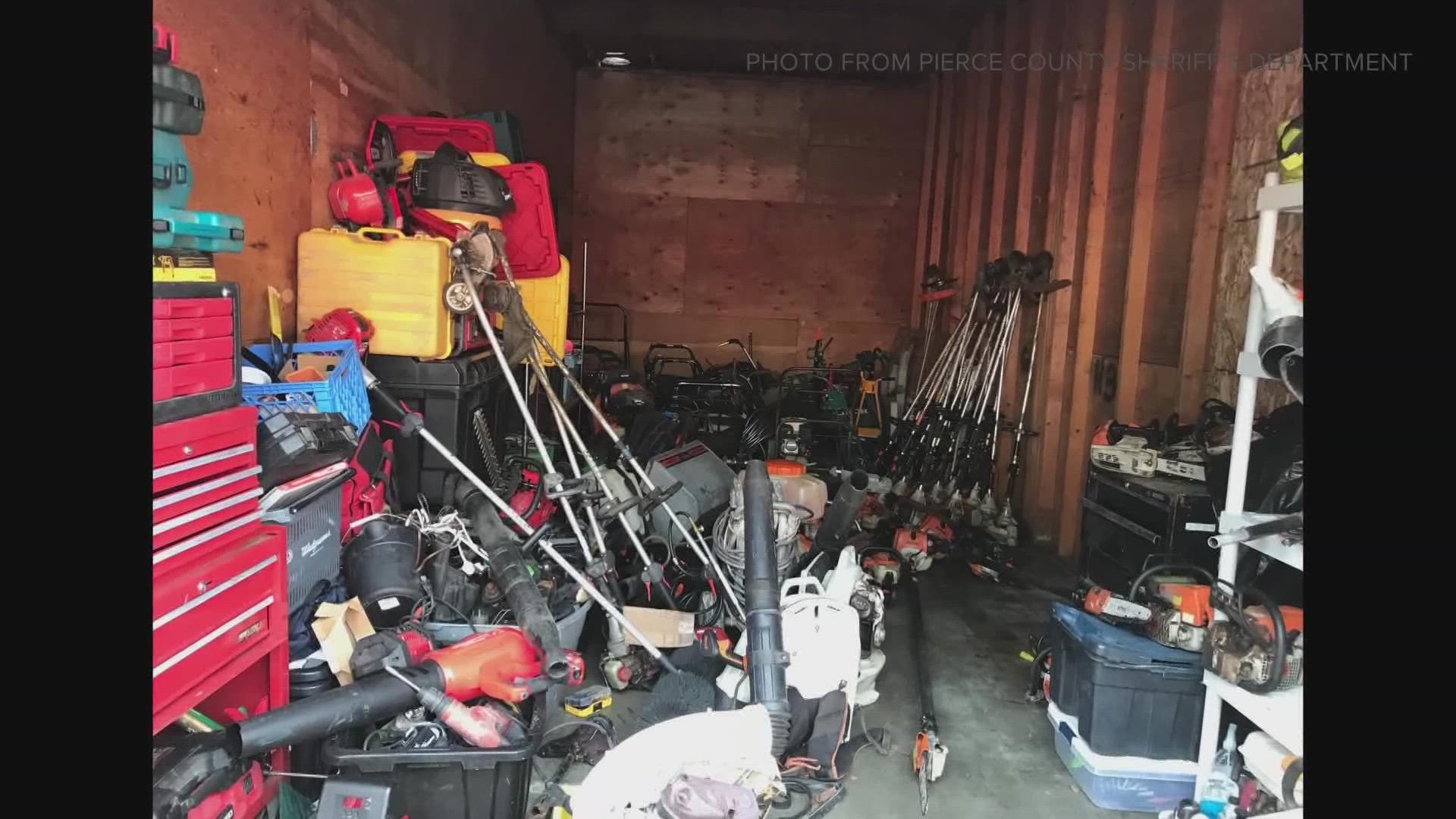 Deputies recovered $100,000 worth of landscaping equipment from a storage unit linked to a man who hit and killed a 12-year-old with a stolen truck in January.