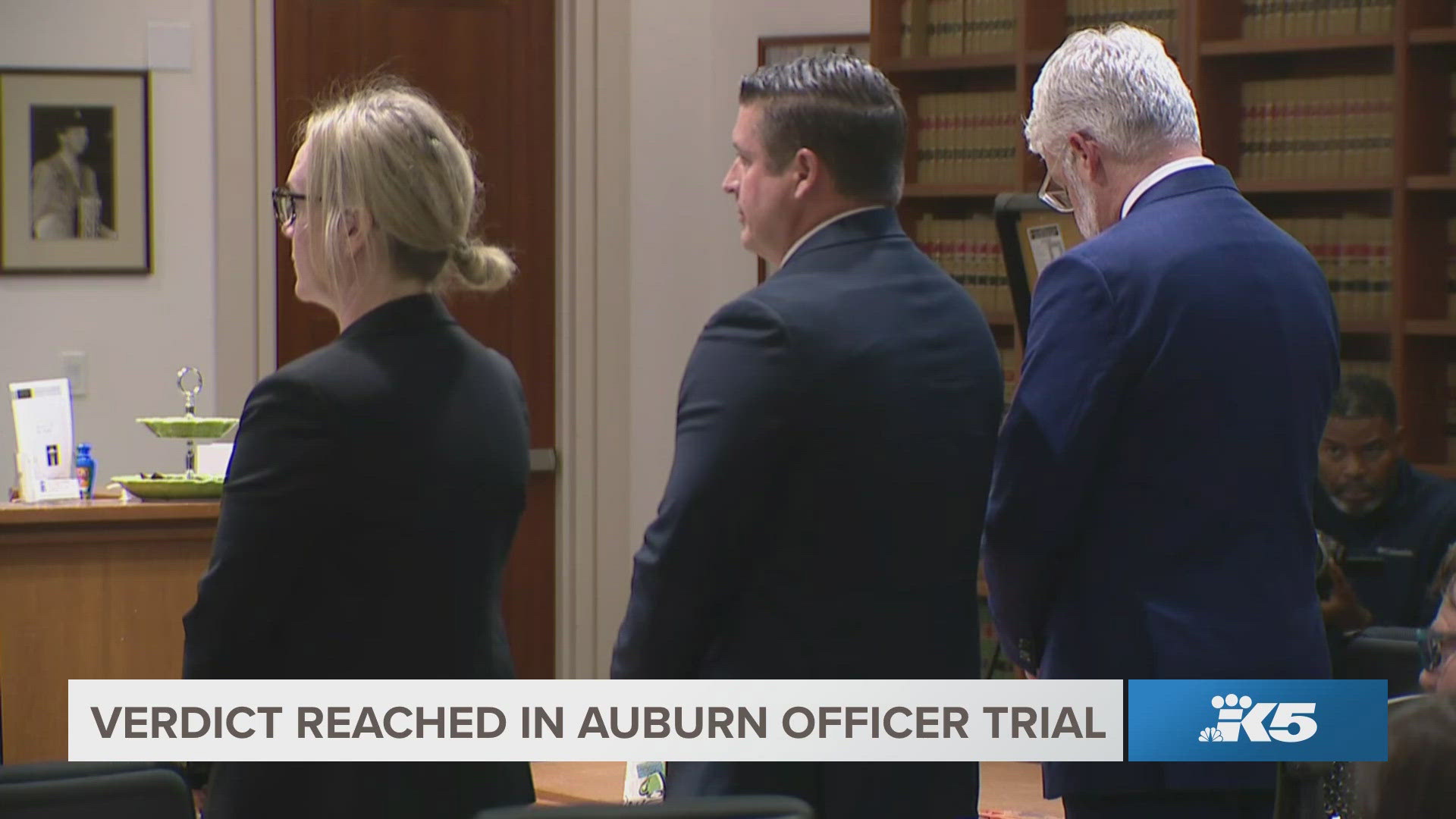 Auburn police officer Jeffrey Nelson was found guilty of second-degree murder and first-degree assault in the death of Jesse Sarey.