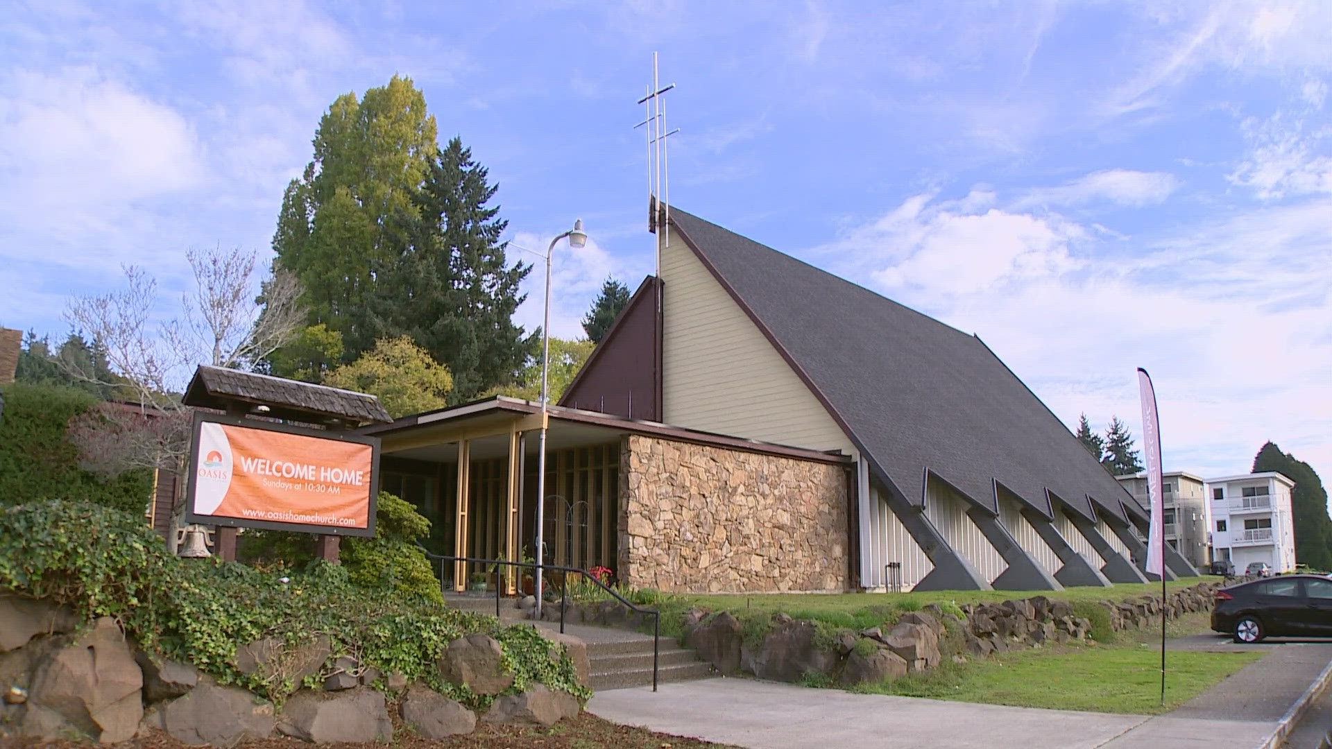 Church staff said the parking lot could host homeless campers as soon as next week.