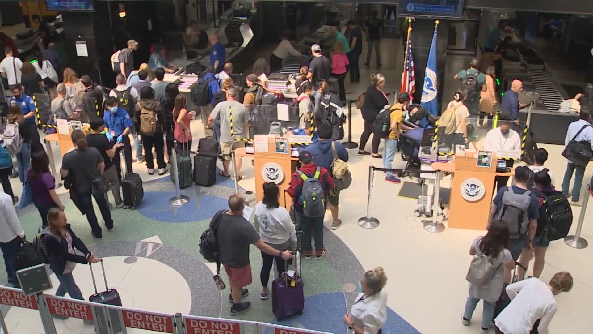 The Friday before Memorial Day is the biggest travel day of the holiday weekend as tens of thousands of people pass through the airport.