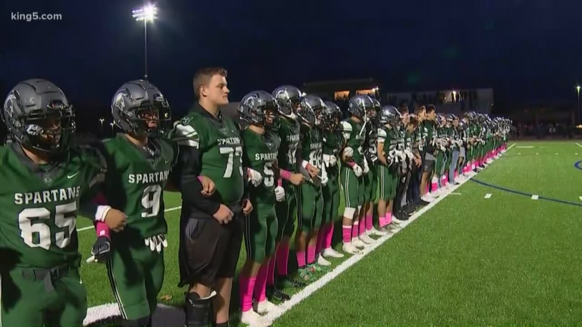 Students of Skyline High School held a moment of silence before Friday night's football game to remember two classmates who died from accidental fentanyl overdoses.