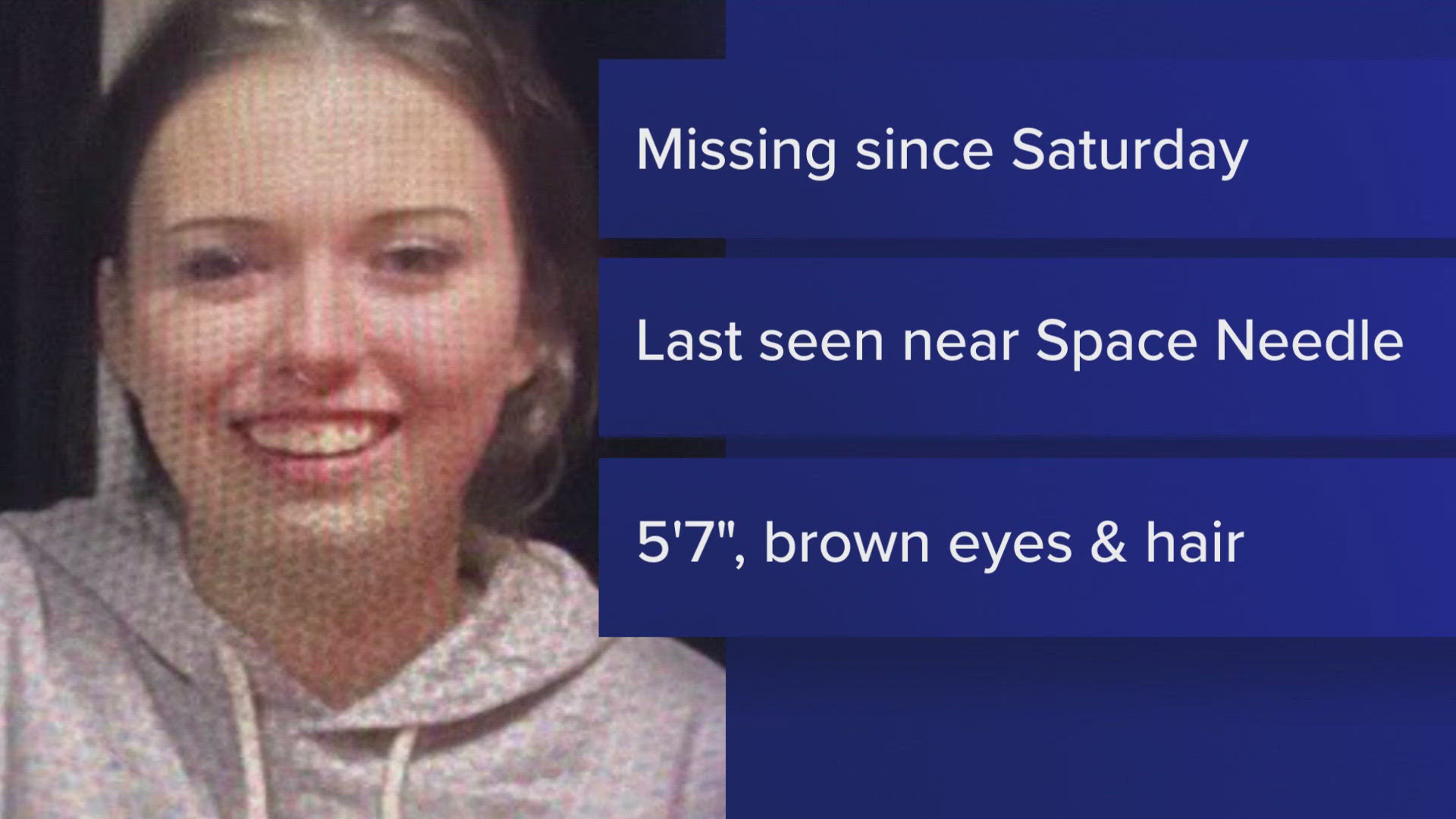 Charlotte "Bowie" Drozd, 16, was last seen near the Space Needle on Saturday morning.