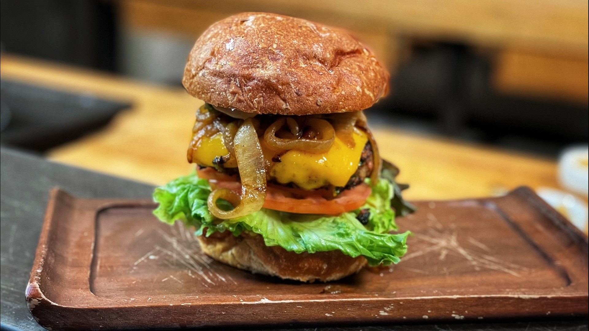 It's a burger so juicy you won't miss the meat. #k5evening