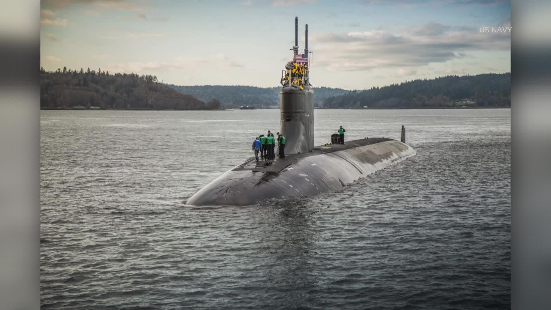 The Navy said there were no life-threatening injuries and the Bremerton, Wash.-based sub was still fully operational.
