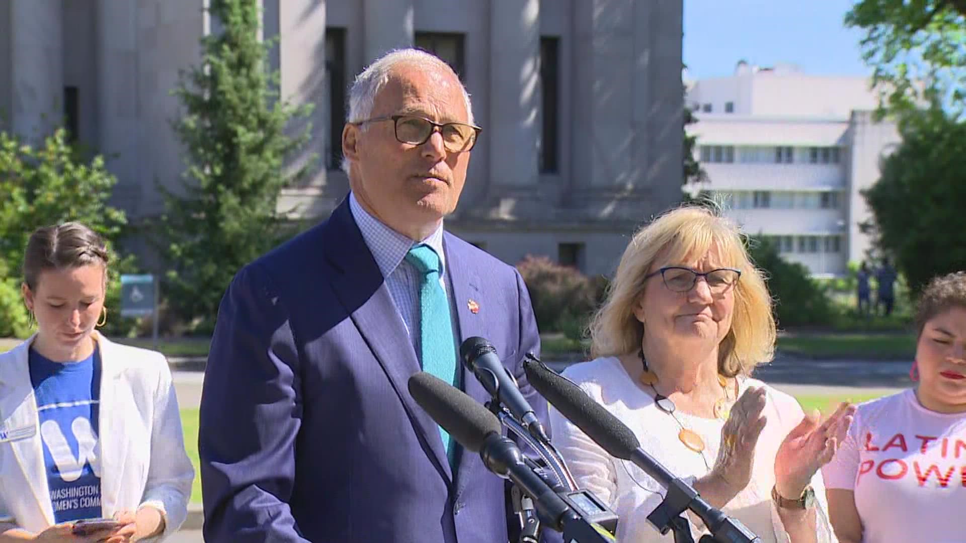 Washington Gov. Jay Inslee announced how the state intends to shield patients who travel to seek abortions from being pursued by authorities in other states.