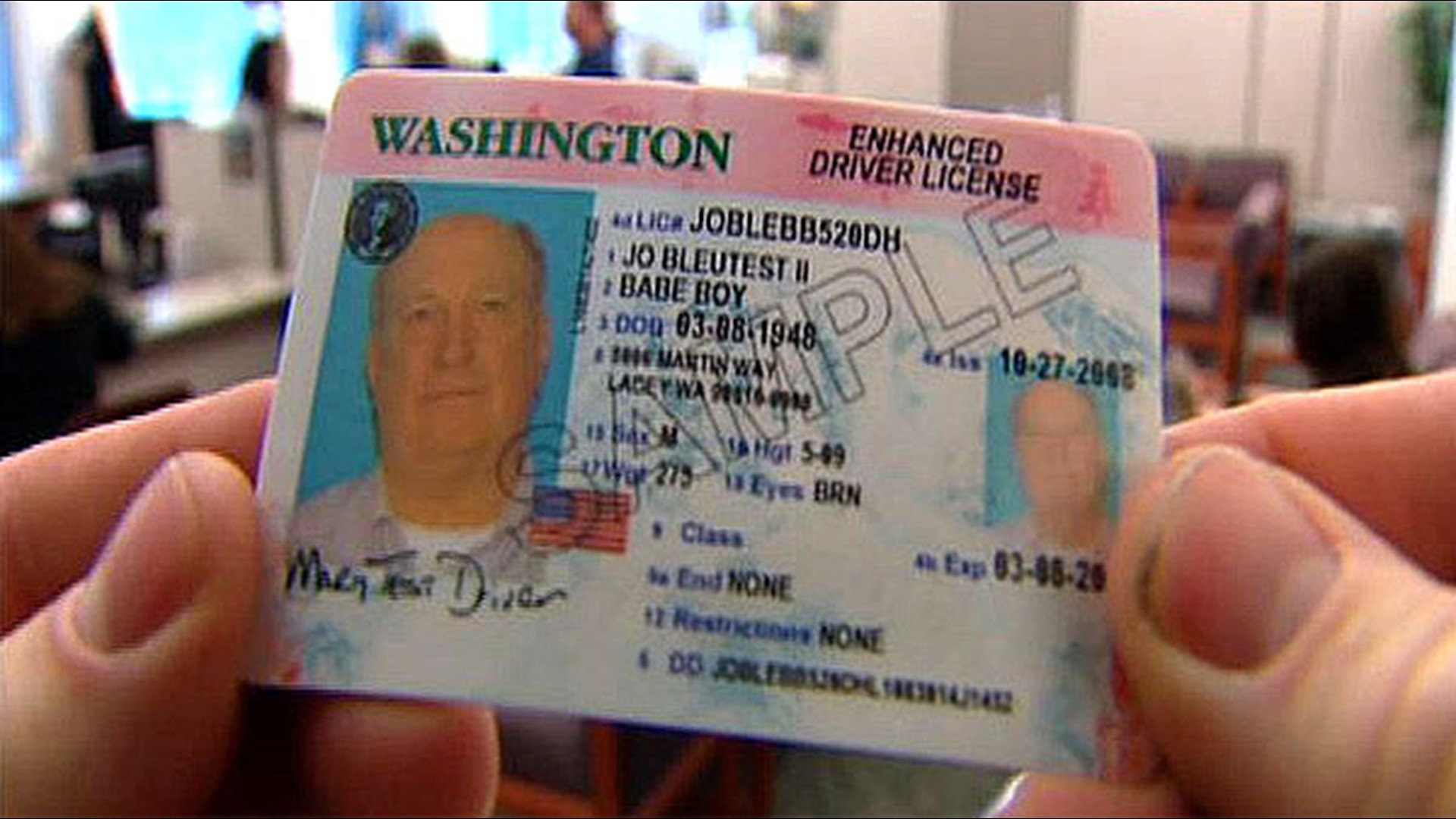 washington state enhanced driver's license travel to canada