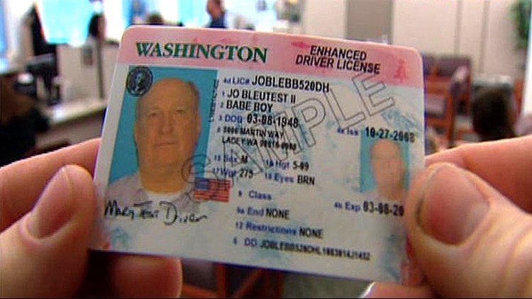 Washington state enhanced driver's license fees increased Oct. 1