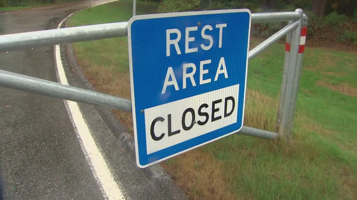 Several rest areas along I-5 closed in Skagit, Snohomish and 