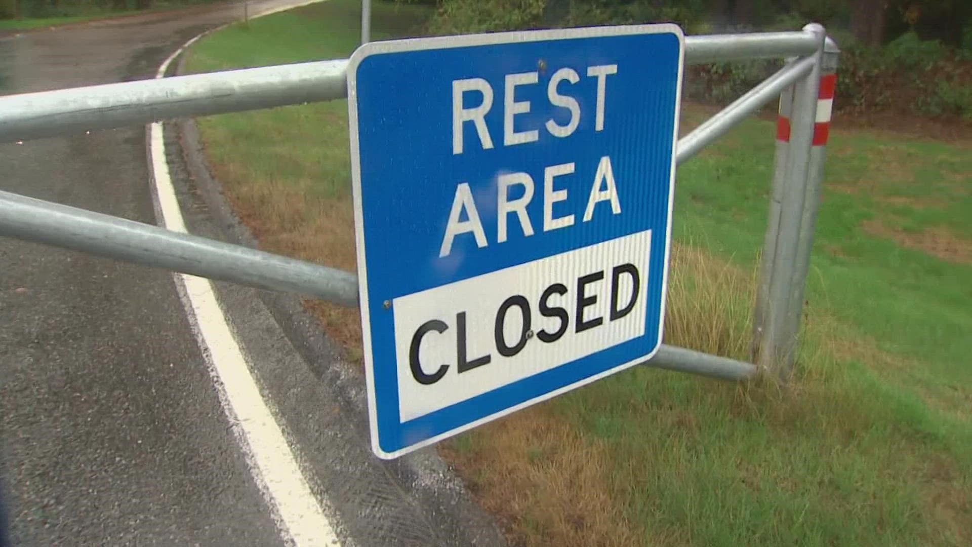 WSDOT said staffing issues are driving the closures of rest area bathrooms and RV dump stations.