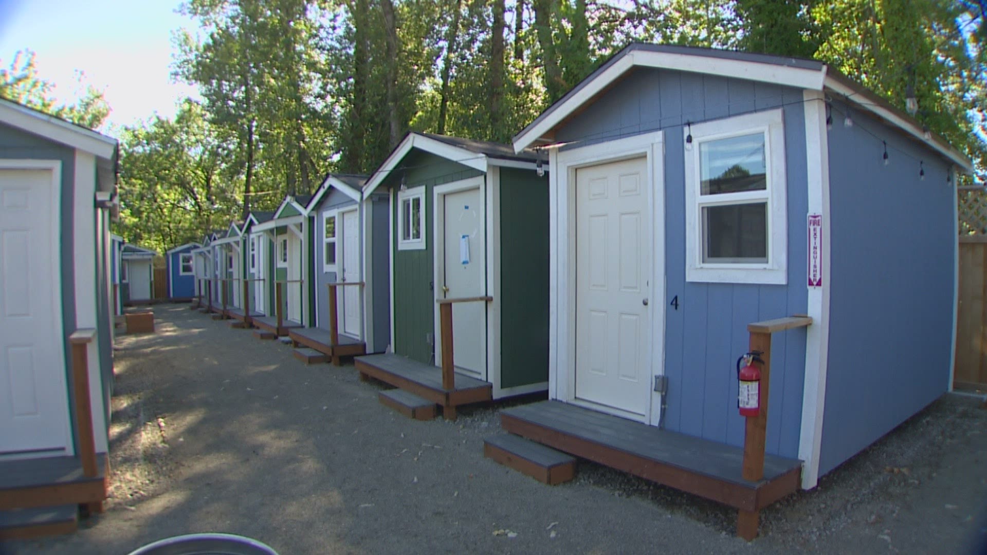 A Skyway church has offered up its vacant land to help house more than 30 people. The new tiny home village is the first in King County outside of Seattle.