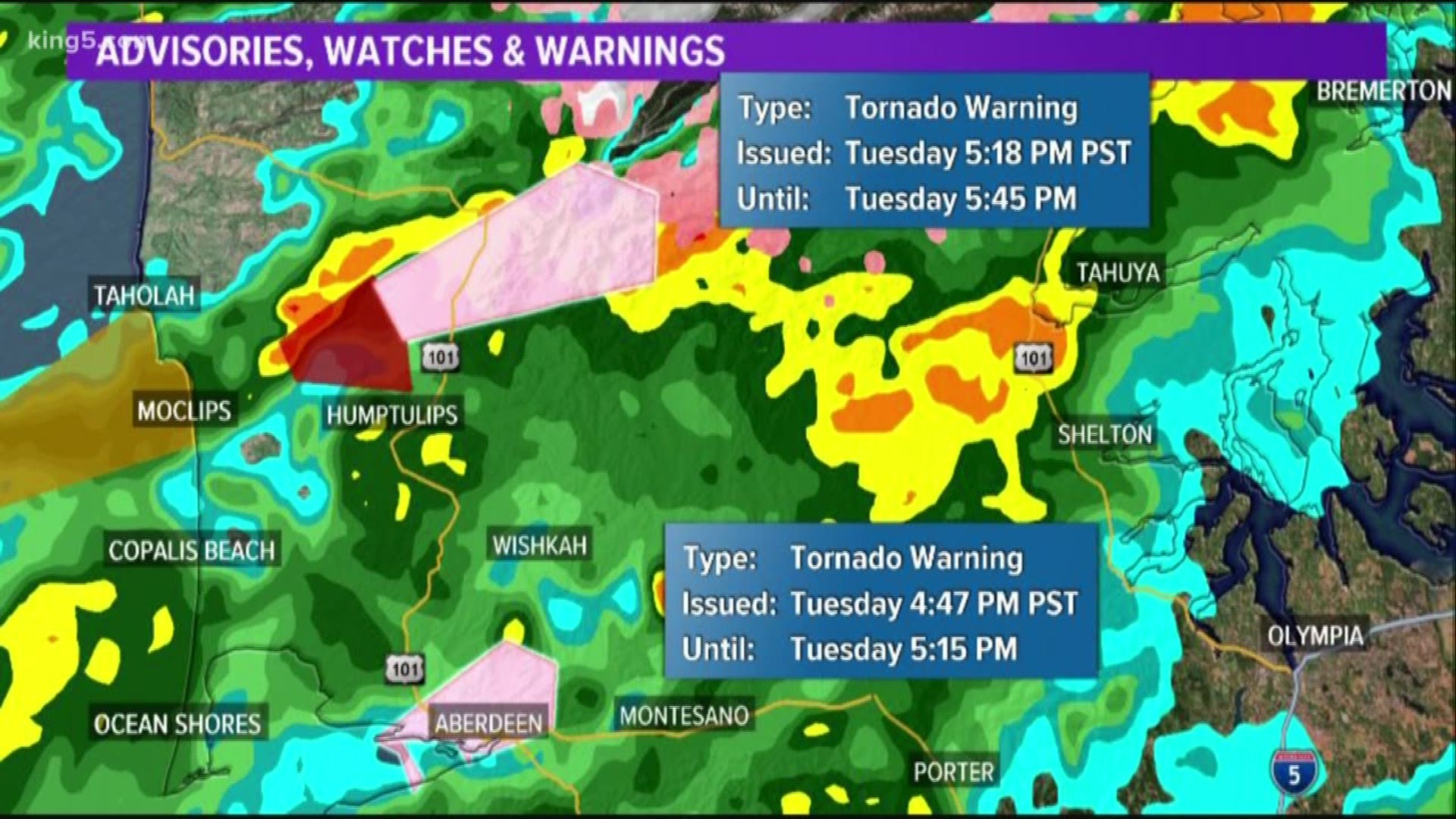 National Weather Service explains tornado warnings on Washington coast