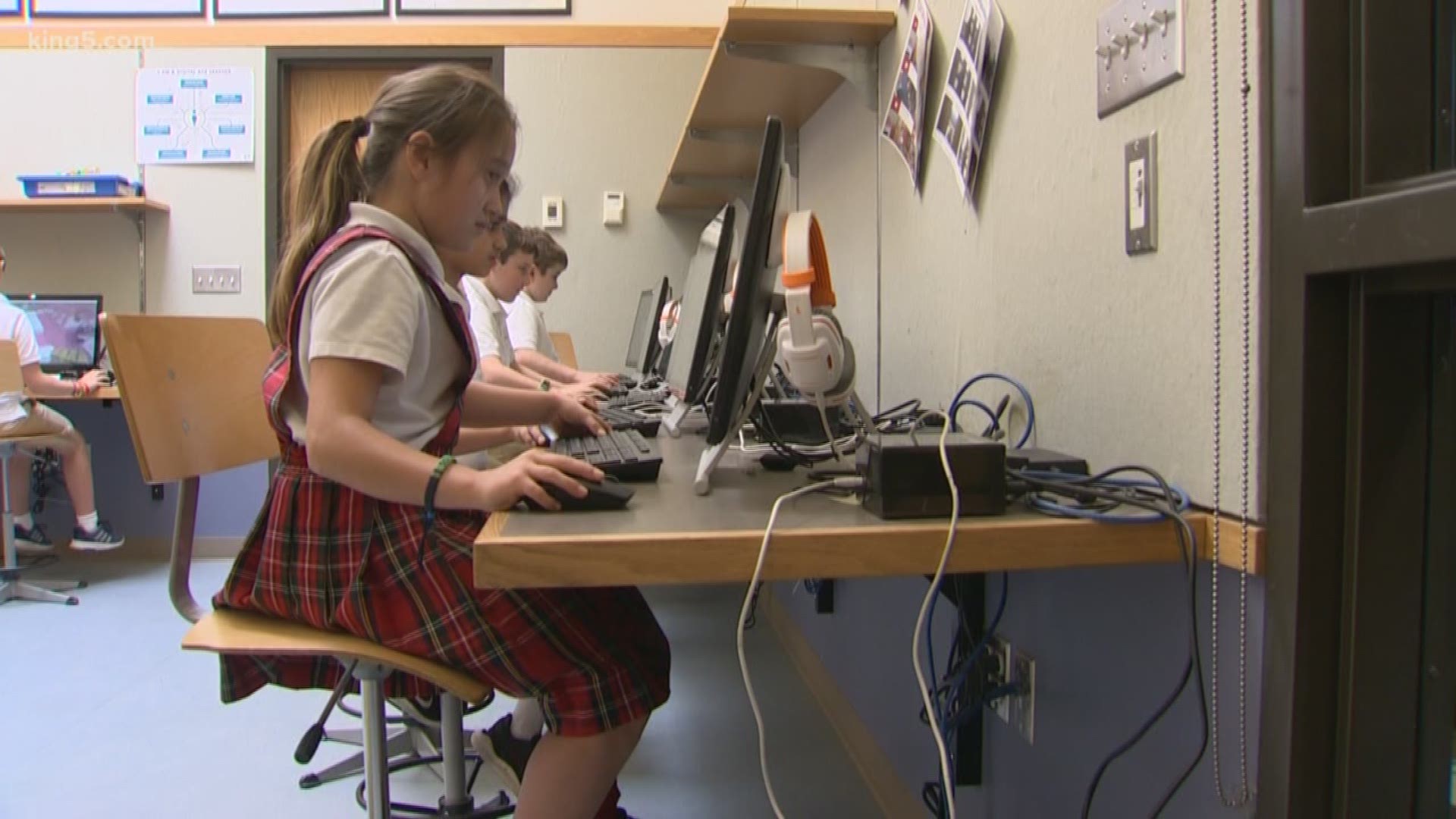 A King County school has become a showcase for integrating technology into the classroom. It's caught the attention of education leaders overseas who have been coming to campus to learn how it's working. King 5's Amy Moreno went into the classroom to check it out.
