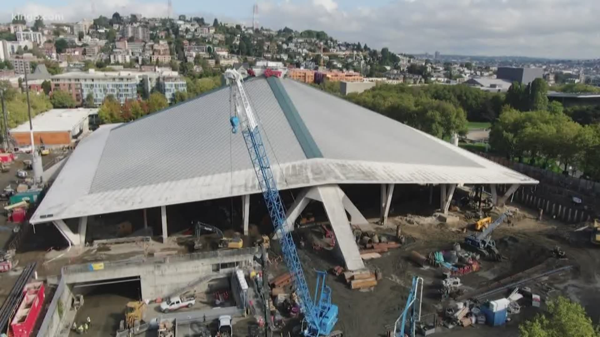 The old KeyArena is now a mud and dirt pit in place of where the Sonics and Storm once played to make way for a new arena to house Seattle's NHL team.