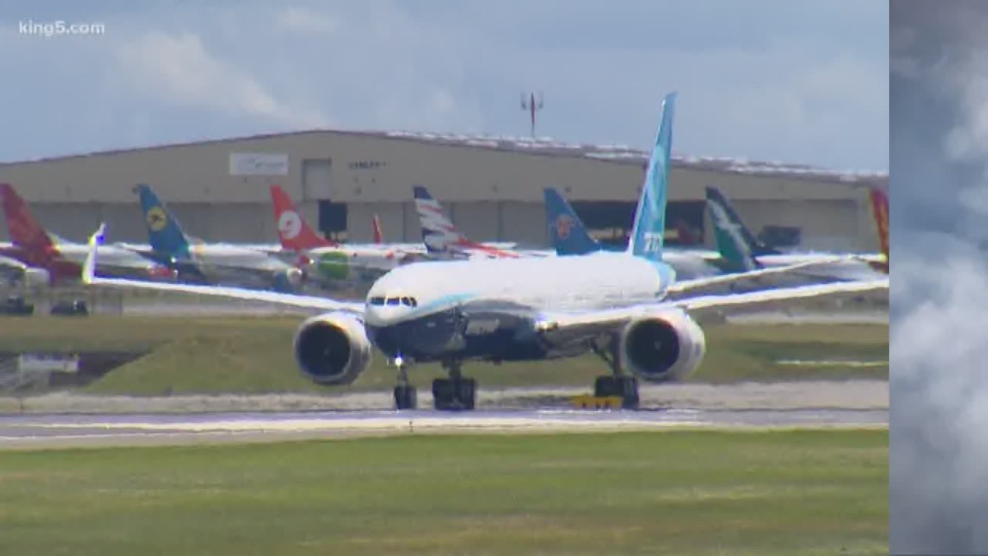 Boeing suspended what was supposed to be the final load testing on the new 777X airplane after crews encountered an “issue” during the test.