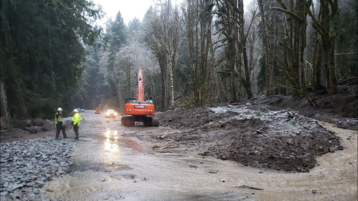 SR 706 near Mount Rainier National Park could reopen in March following