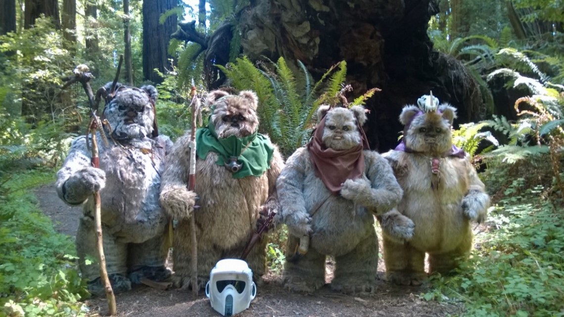 Lifesize Ewoks make it to the White House