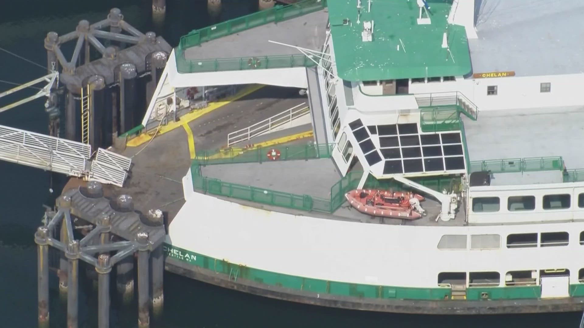 Washington State Ferries’ (WSF) Chelan ferry, which services the San Juan Islands, is out of service after running aground on Sunday night.