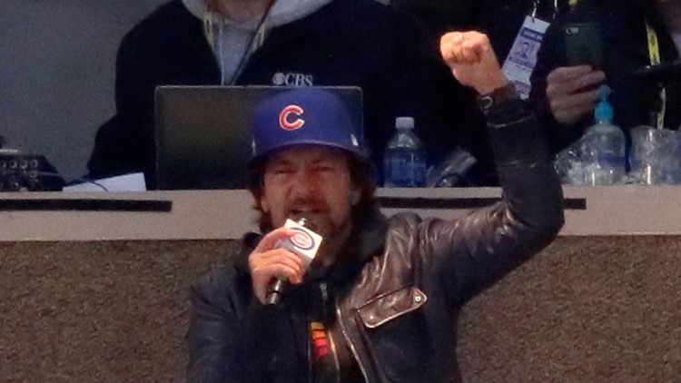 Pearl Jam's Eddie Vedder goes to bat for the Chicago Cubs — Pearl