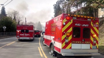 King County Sheriff's sergeant, civilian injured in 2-alarm fire in Burien