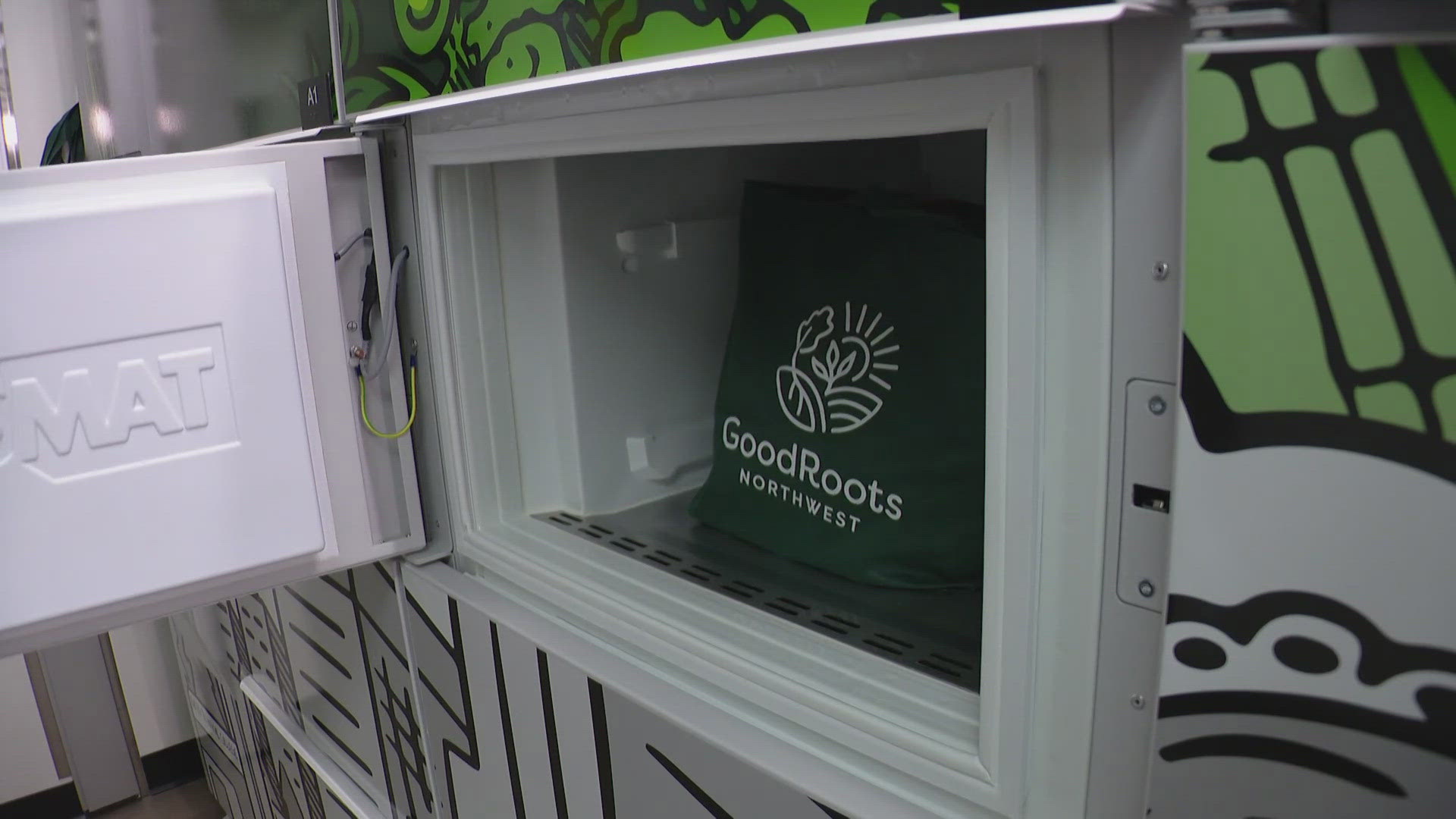GoodRoots Northwest installed the lockers at the start of the year. Bates is now the first college campus on the West Coast to have climate-controlled food lockers.