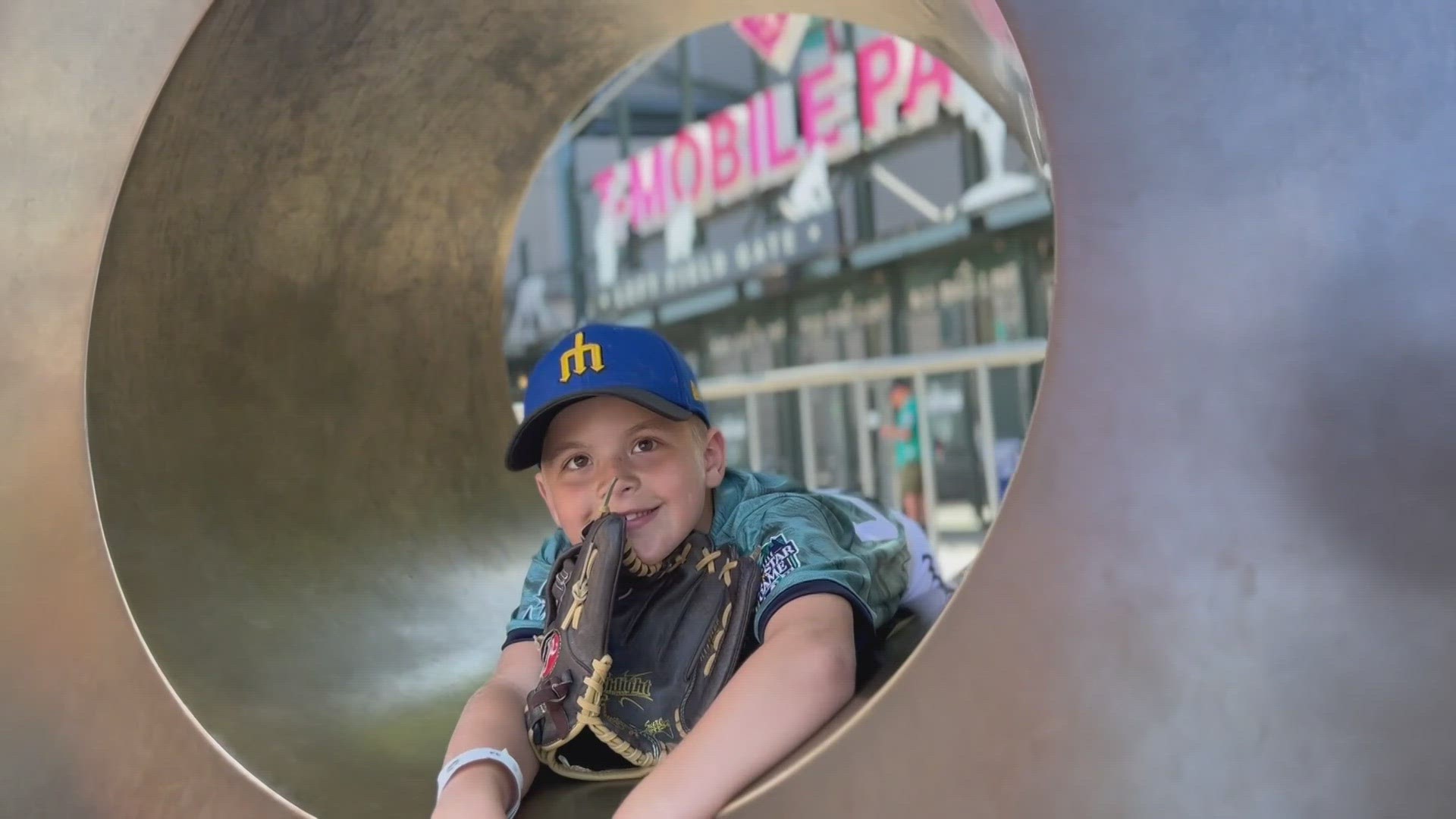 “I get to say play ball, too!” said 8-year-old Brayden Friberg.