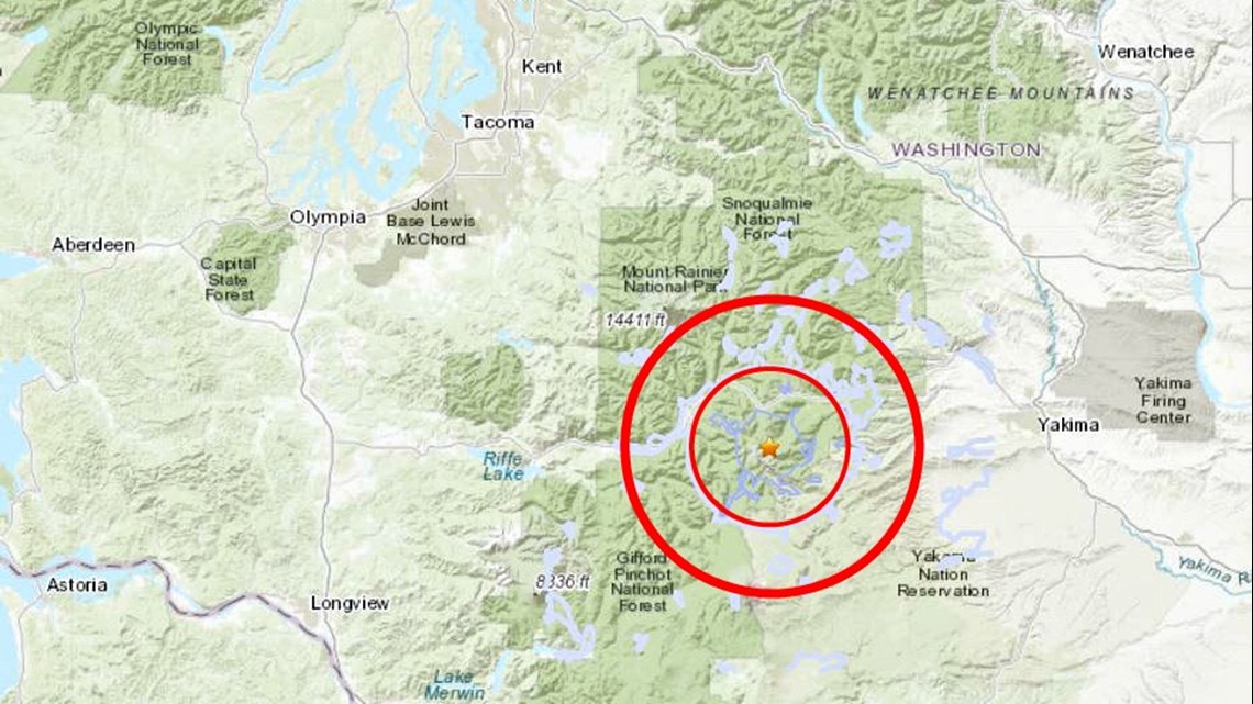 Earthquakes today rainier