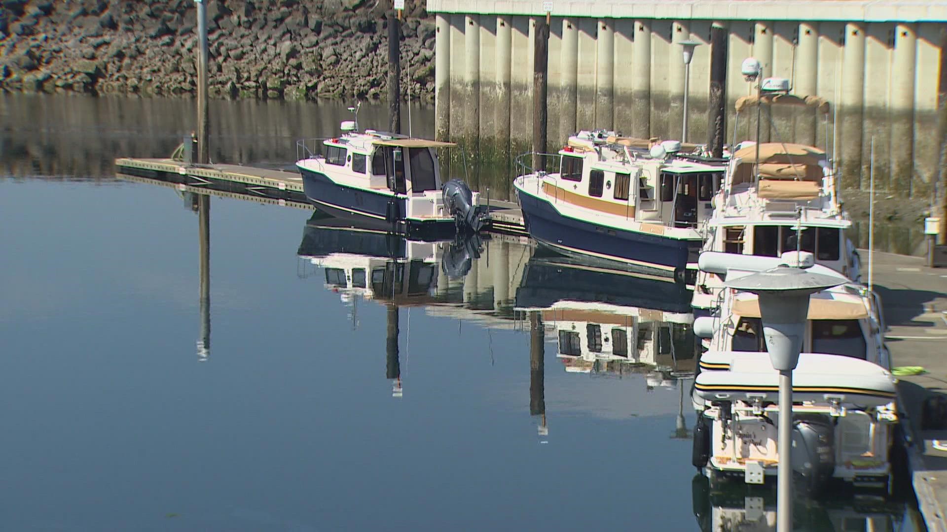 The ferry will leave Des Moines Marina and land at Bell Harbor Marina in Seattle. It’s currently a two-month pilot program to see how it’ll work for the city.