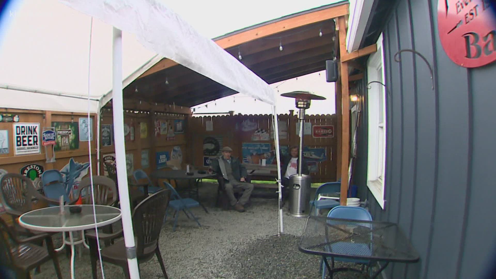 The owner of the Fireplace Bar in Everett says New Year's Eve usually brings in a big profit, but not in 2020 and her business is struggling.