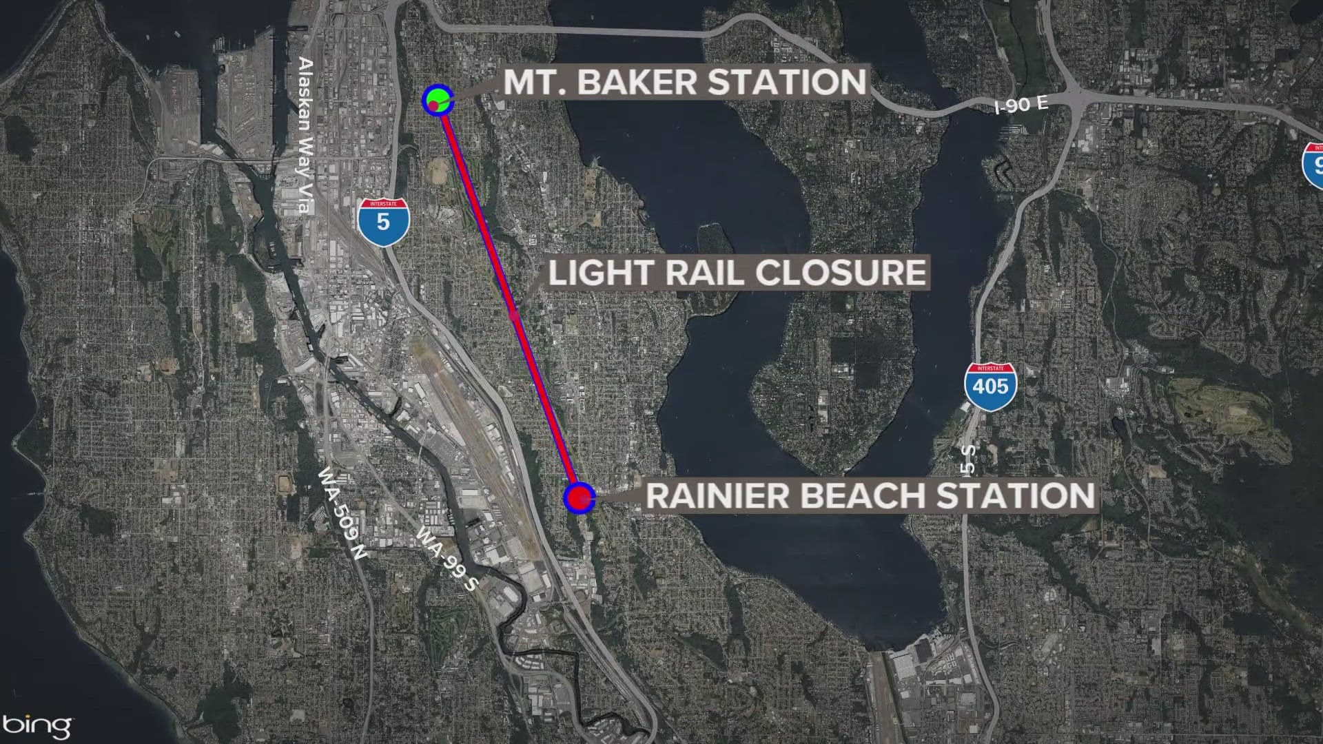 Light rail service disrupted in South Seattle | king5.com