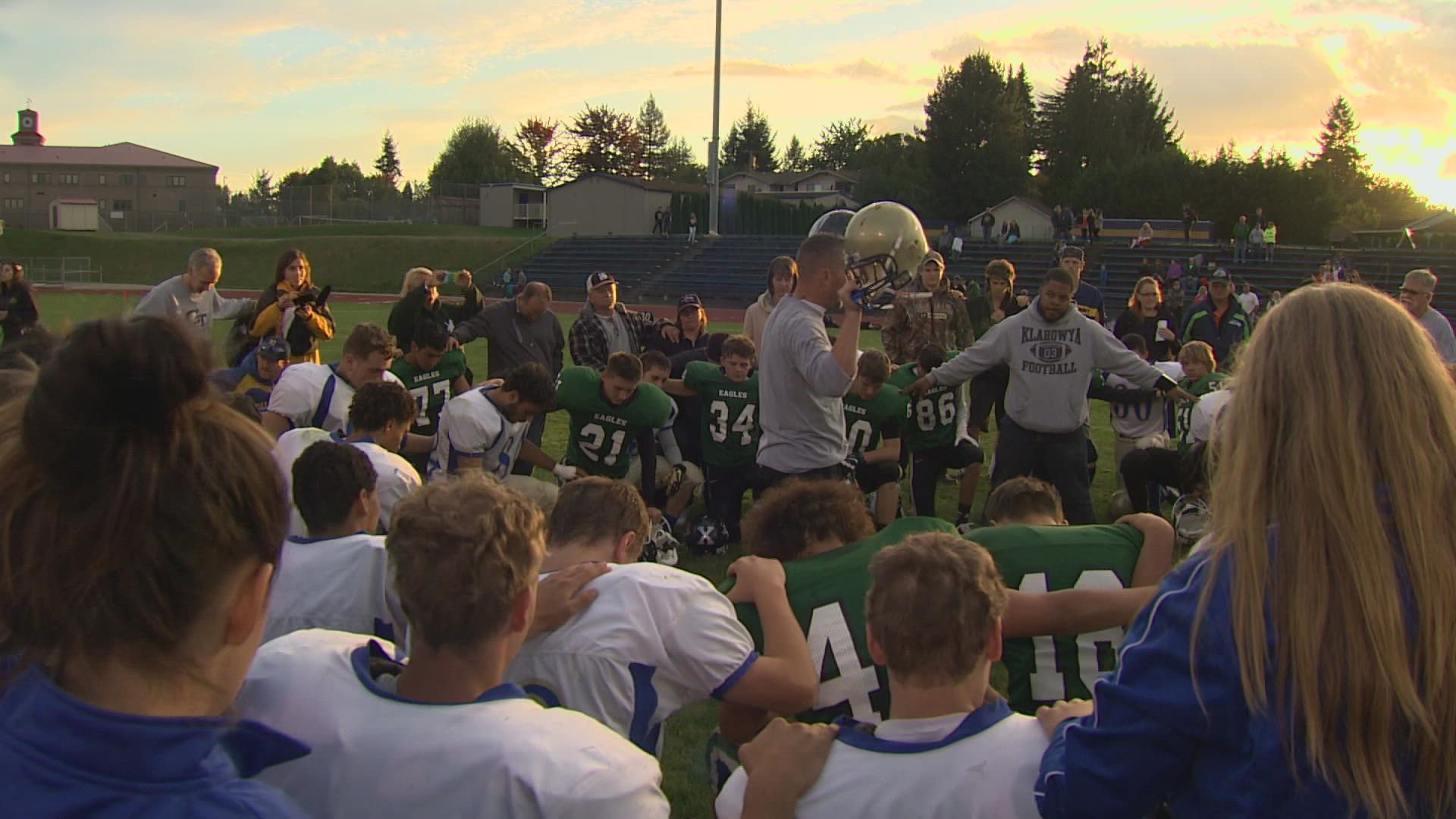 The Supreme Court said Monday that former Bremerton High School football coach Joe Kennedy’s prayer after games was protected by the First Amendment.