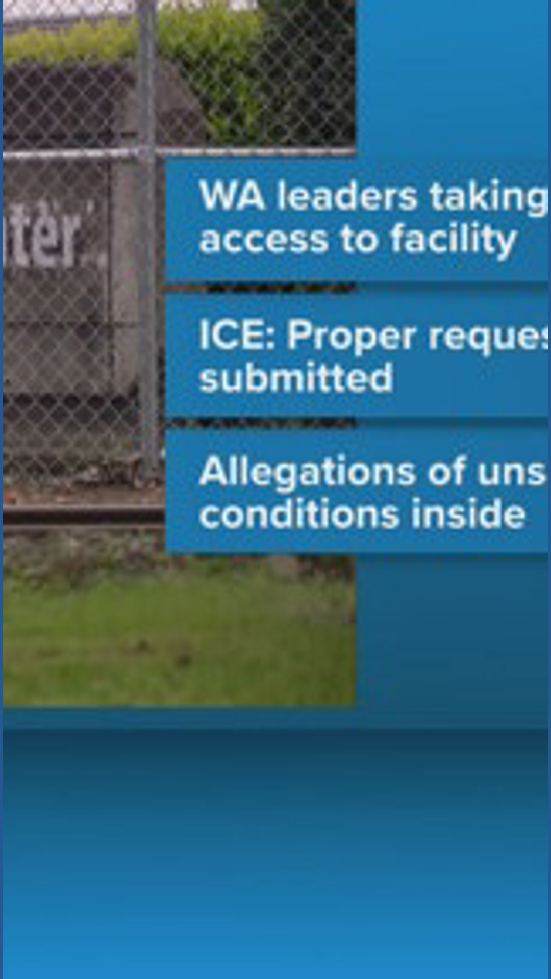 ICE responds to Washington leaders claims about conditions at Tacoma ...