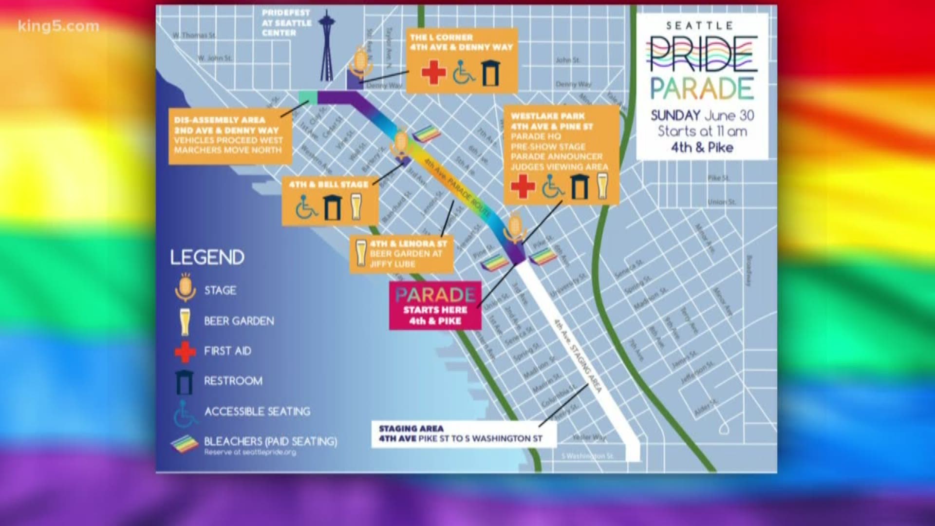 Pridefests and parades will celebrate Seattle's LGBTQ community.