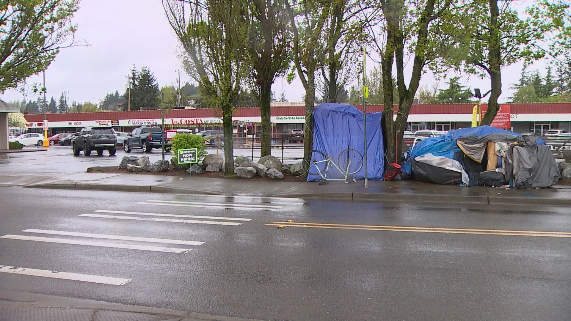 Burien initially was working with the county to use the shelters to address homelessness in the city.