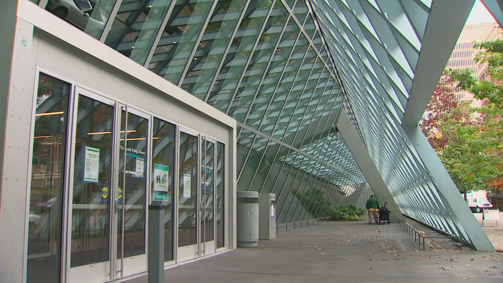 The Seattle Public Library is seeing an increase in loitering and vandalism across all its branches, with the Central Library downtown costing the most in damages.