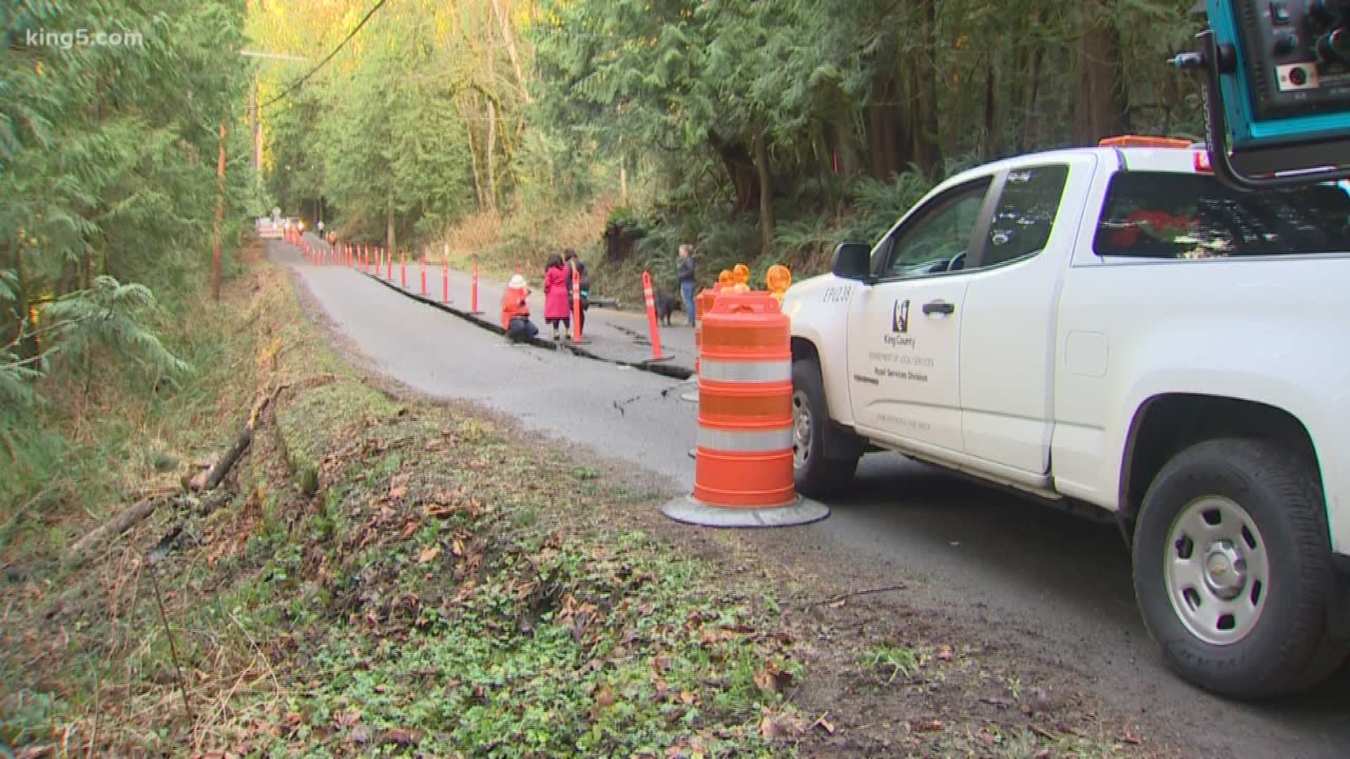 Residents in Fall City are being asked to voluntarily evacuate to avoid being cut off by a slow-moving landslide.