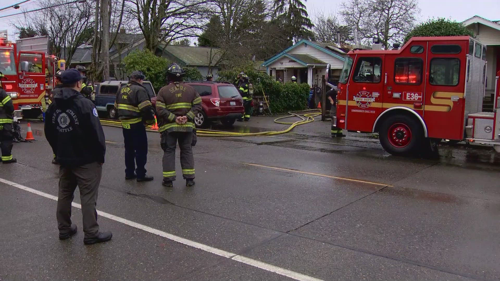 Two people hospitalized after Seattle house fire | king5.com