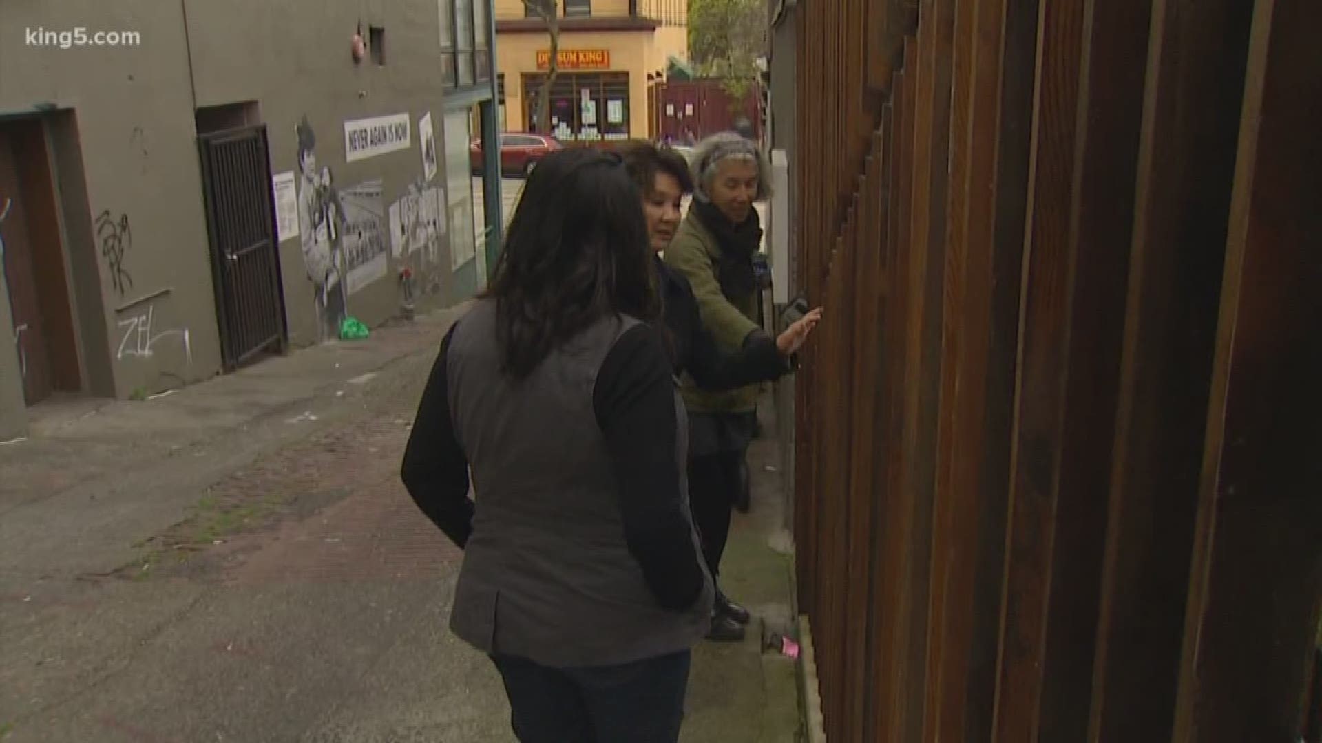 There has been a quiet effort to bring life to some otherwise unattractive public spaces in the Chinatown International District. Lori Matsukawa and Michelle Li stumbled on one such place as they were walking from Point A to Point B.