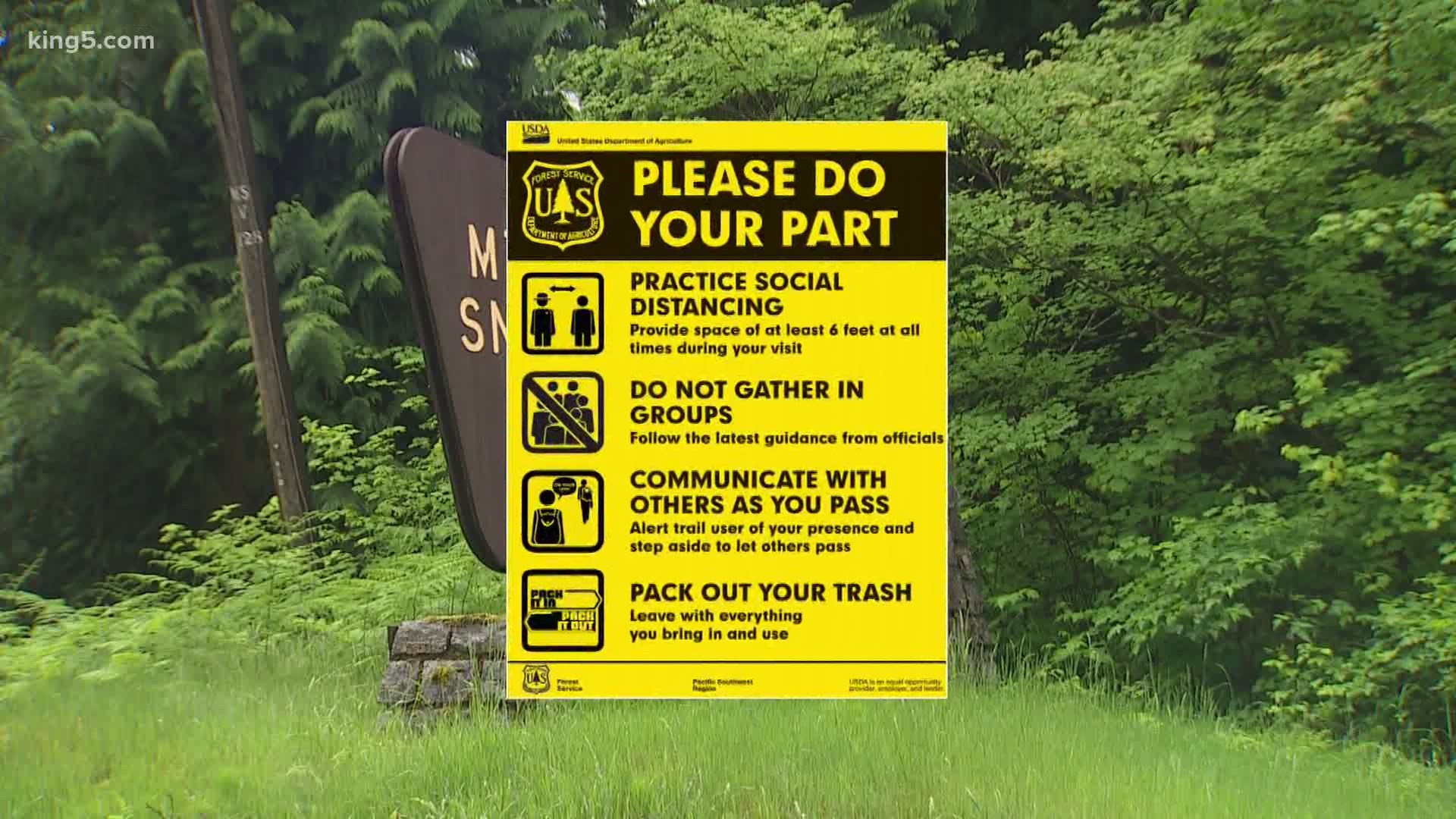 Many trailheads and parks have reopened in time for the holiday weekend, but camping is still not allowed during the pandemic.