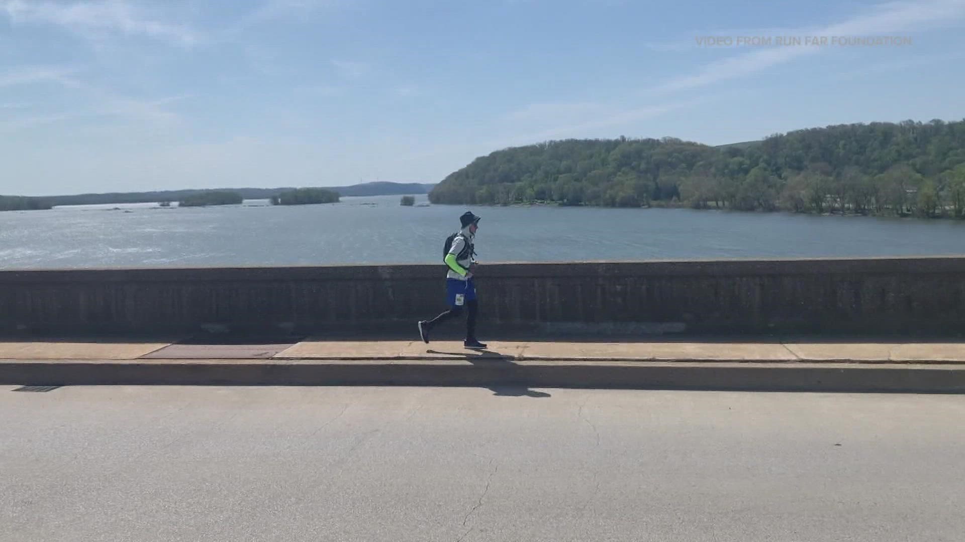 Greg Nance is completing an Atlantic to Pacific run to raise awareness and funds for his non-profit, Run Far Foundation, which funds youth-led volunteer projects.