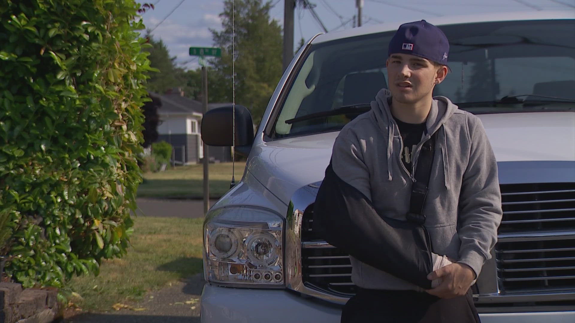 Jaden Larson, 19, is recovering from gunshot wounds after a fight escalated at Harry Todd Park. Six other people were also injured in the shooting. 