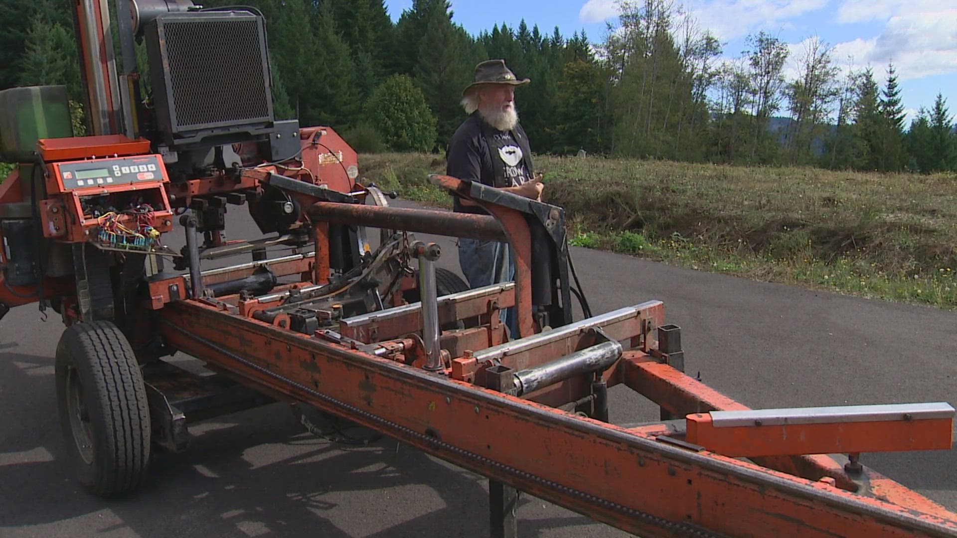 The portable sawmill, which is worth about $85,000, was stolen from Tumwater work site in August.