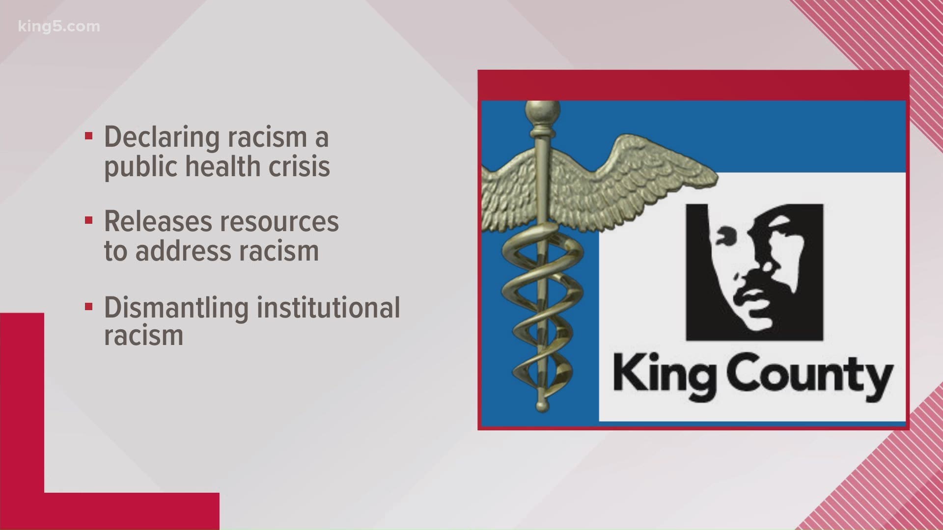 The Board of Health departments for King and Pierce counties declared racism a public health crisis.