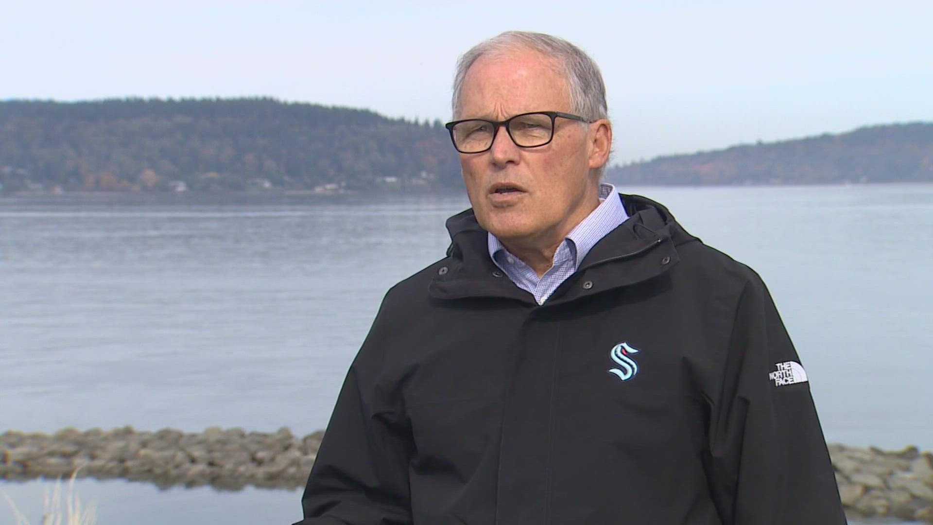 Washington Gov. Jay Inslee is praising the vaccine mandate with more than 90% of the state's nearly 60,000 employees getting the shot.