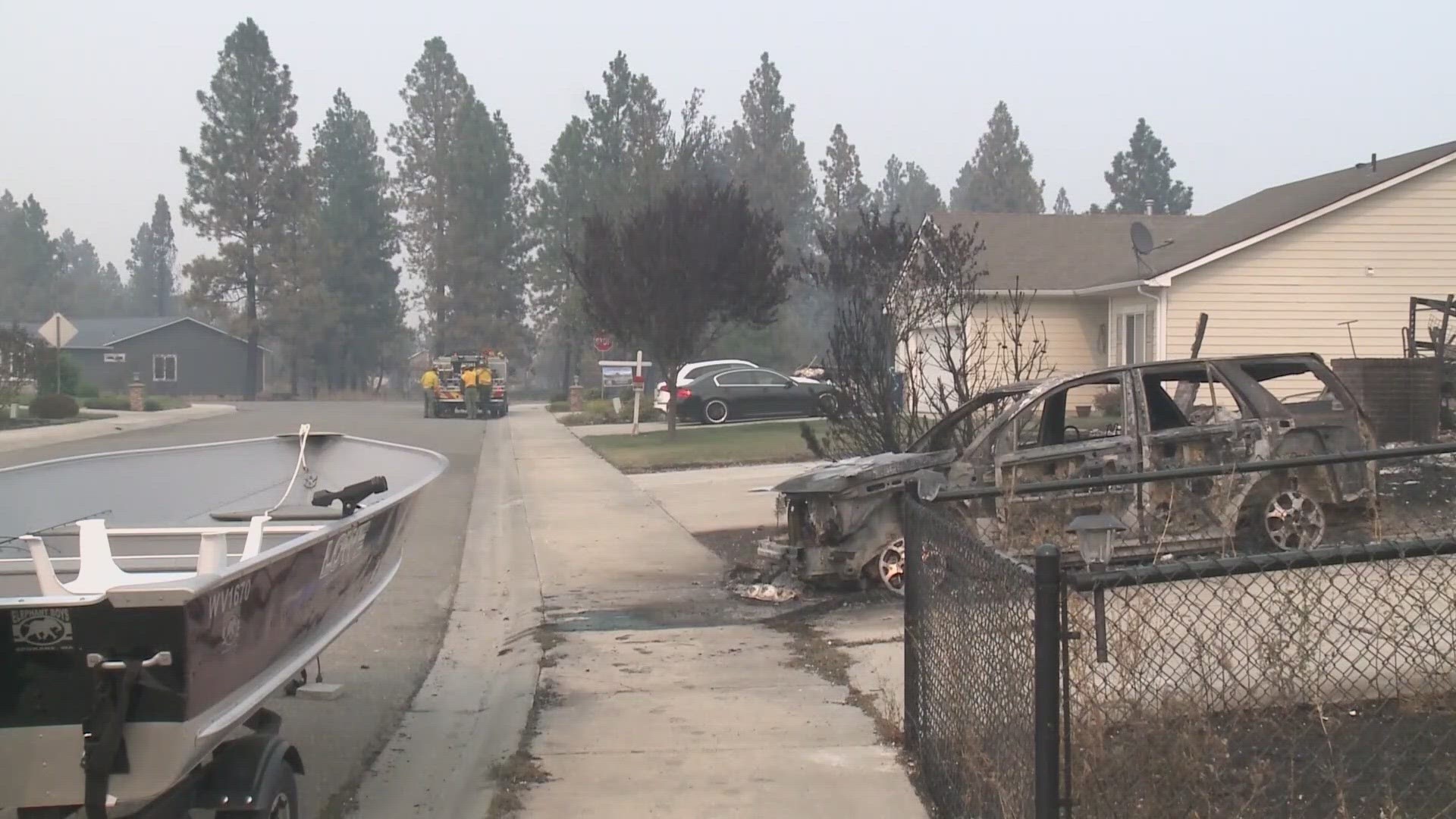 Families have been uprooted and major highways are impacted by ongoing wildfires in Spokane County.