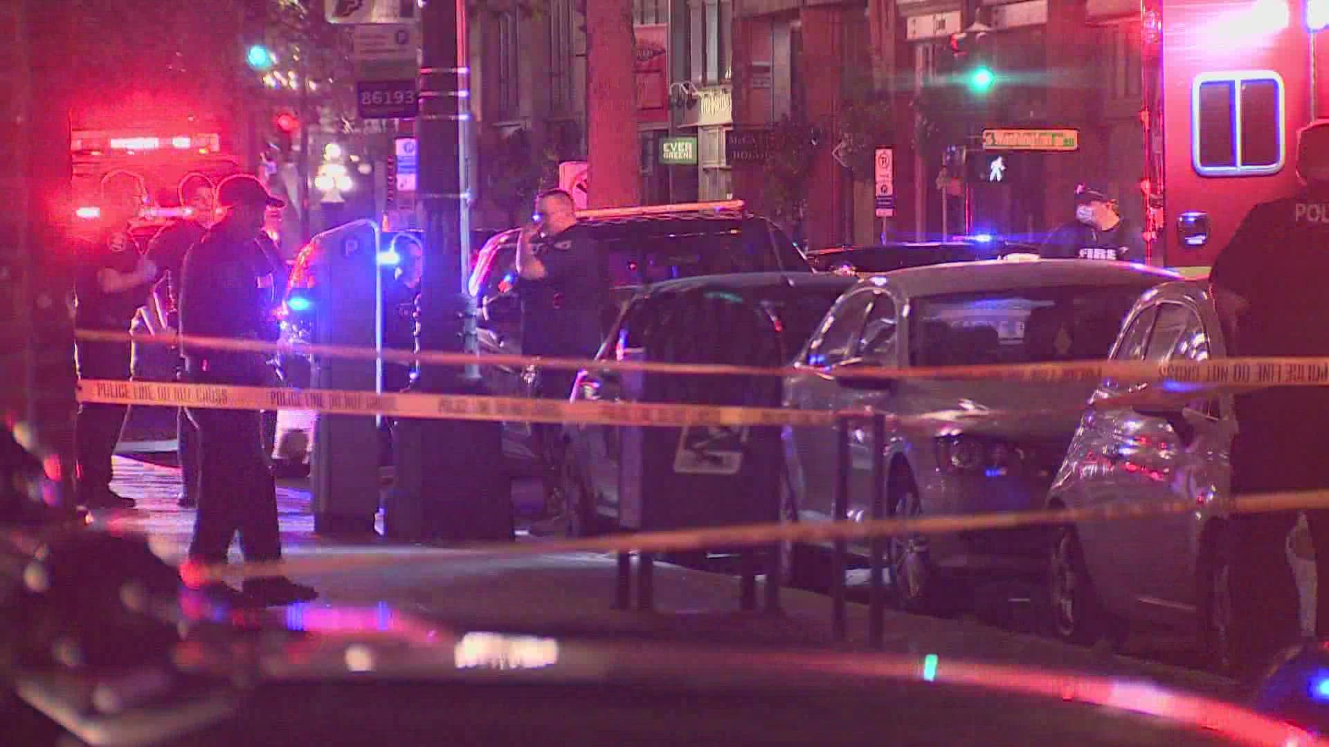 Police are investigating a shooting overnight in Seattle's Pioneer Square. One person was injured. No word on what caused the incident.