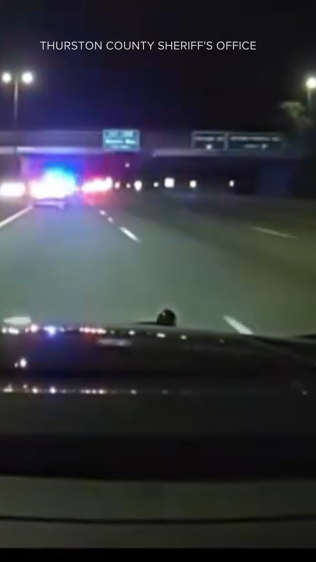 Dash cam: Thurston County sheriff's deputy pursues suspected DUI driver ...